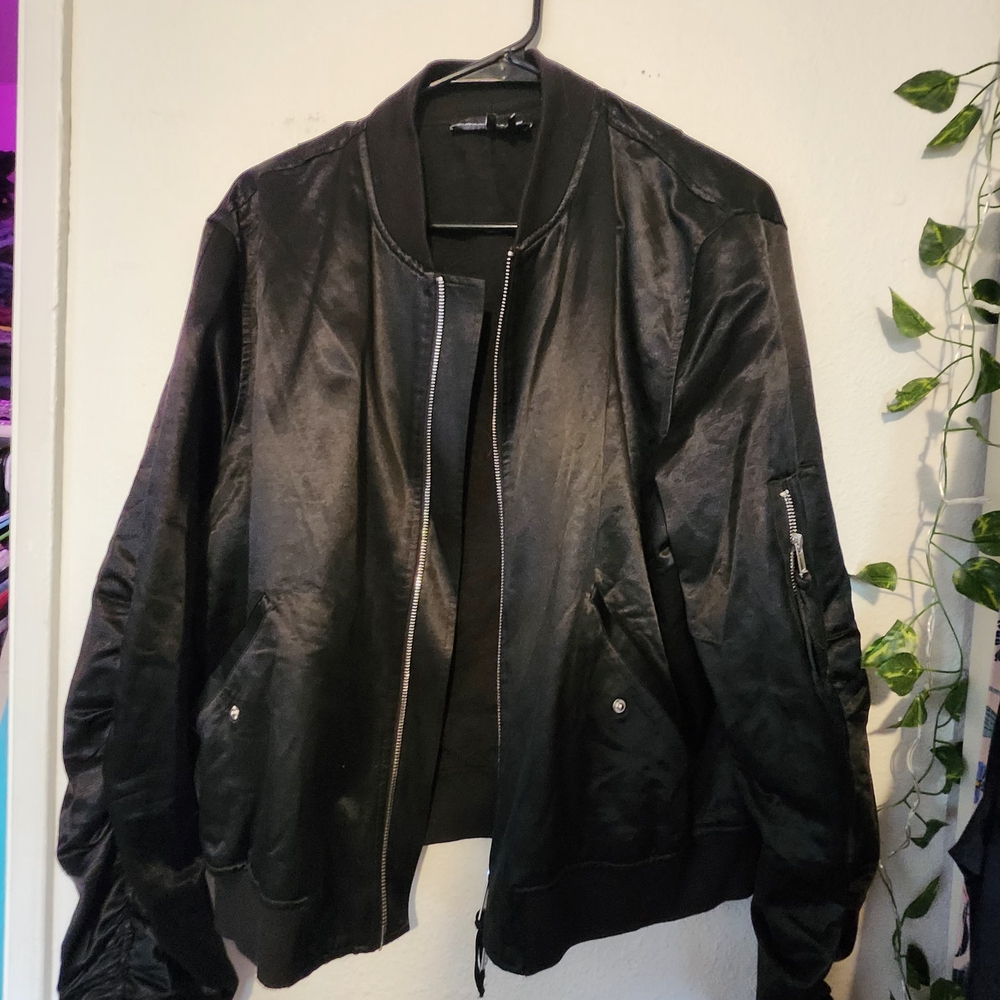 Black Bomber Jacket